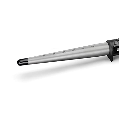 BaByliss Ceramic Curling Wand Pro, Flawless curls, 13 - 25 mm conical barrel, wrap control, variable heat