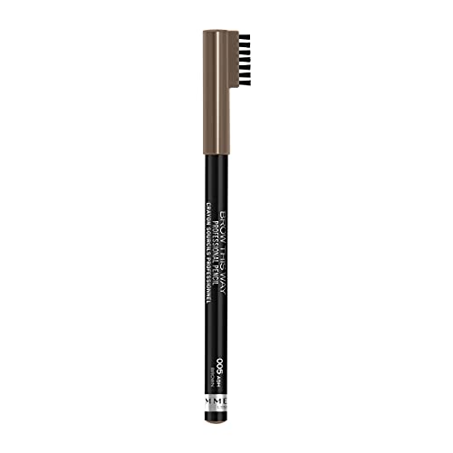 Rimmel London Brow This Way Pencil, 005 Ash Brown, 4g