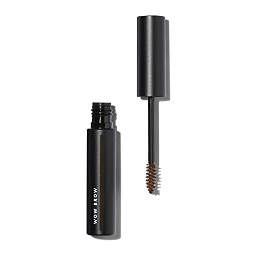 e.l.f. Wow Brow Gel, Volumizing, Buildable, Wax-Gel Hybrid, Creates Full, Voluminous-Looking Brows, Locks Brow Hairs In Place, Neutral Brown, Fib