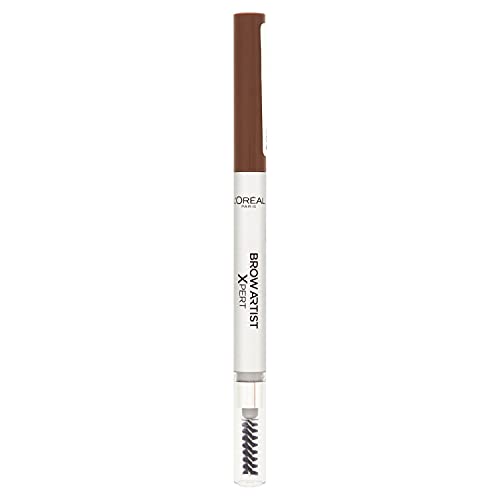 L'Oreal Paris Brow Artist Xpert Eyebrow Pencil, Brown, Retractable Brow Pencil, Define, Fuller Look Brows, 105 Brunette, 1 Count (Pack of 1)