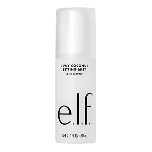 e.l.f. Dewy Coconut Setting Mist, Makeup Setting Spray, Hydrates & Conditions Skin, 2.7 Fl Oz (80mL)