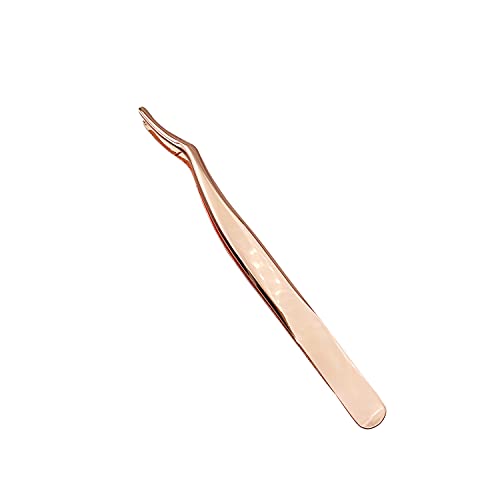 Erised's Bifrost Eyelashes Applicator Tool Eyelash Extension Tweezers Remover Clip Tweezers Nipper,lash Lift (Rose Gold)