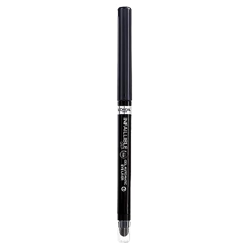 L'Oréal Paris Gel Eyeliner, Intense Long-lasting Colour, Semi Permanent, Infallible Grip 36H Gel Automatic Eyeliner, Intense Black