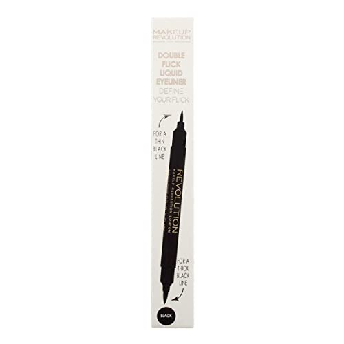 Makeup Revolution, Thick & Thin Dual Liquid Eyeliner, Liquid Eyeliner, 1ml