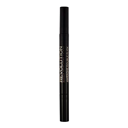 Makeup Revolution, Thick & Thin Dual Liquid Eyeliner, Liquid Eyeliner, 1ml