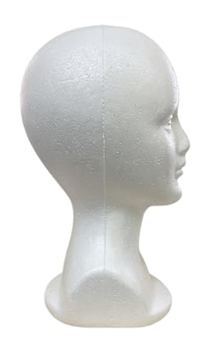 ican Foam Wig Head ,female Mannequin Wig Holder Stand Small ( White ) New
