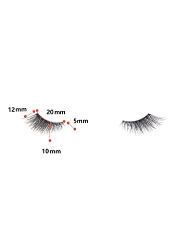 GMAGICTOBO False Eyelashes Natural Cat Eye Half Lashes Fluffy Wispy Clear Band 3D Faux Mink Lashes Pack Soft Strips Fake Eyelashes 7 Pairs