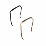 GWAWG 2PCS Curly Plastic Hair Hoop Hairband, Large Headband For Thick Hair, Invisible Hair Hoop, Hairstyle Fixing Too Like Sunglasses(Black+Gold)