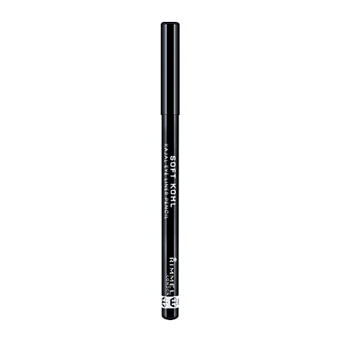Rimmel London Soft Kohl Smudge-proof Eyeliner Pencil, Jet black, 1.2 g
