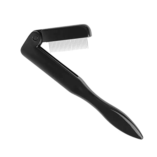 Eyebrow Trimmer Scissors with Comb, Professional Precision Trimmer Eyebrow Eyelash Hair Remover Cut Scissors Beauty Tool for Men Women (Black)