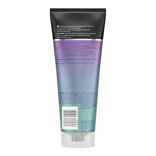 John Frieda Weightless Wonder Conditioner for Frizzy, Fine Hair with Aloe Water 250ml, Lightweight Conditioner for Fine, Frizzy, Dry Hair