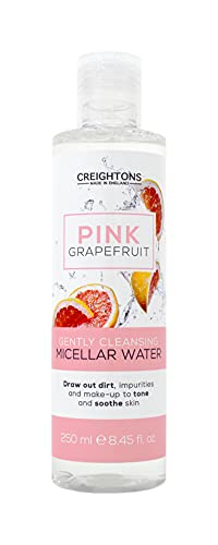 Creightons Pink Grapefruit Gently Cleansing Micellar Water (250ml) - Draws out dirt, impurities and make-up to tone and soothe skin, Dermatologic