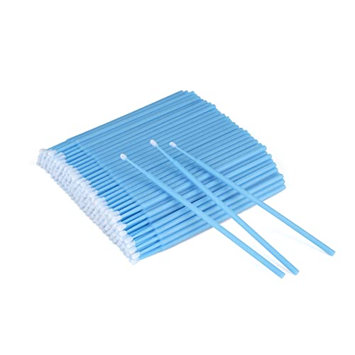 G2PLUS 200PCS Micro Applicators Brushes, Pink Disposable Micro Applicators, Disposable Eyelash Extension Swabs for Eyelashes Extensions