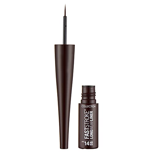 Collection Cosmetics Fast Stroke Long Wear Liner, 14-Hour Wear, Intense Colour, 4ml, Brown