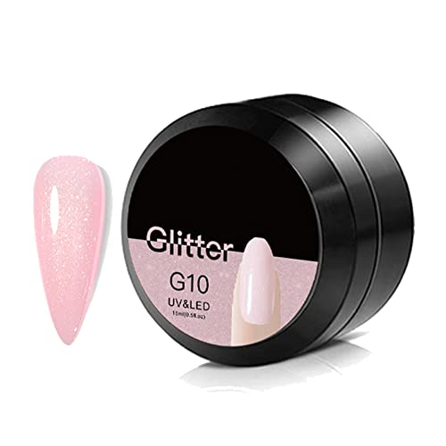 Clear Builder Nail Gel, Builder Gel for Nails Nail Extension Gel UV/LED Nail Base Building Gel for Nail Repair Extension & Modeling Strengthening