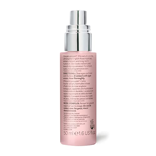 ELEMIS Pro-Collagen Rose Hydro-Mist, Refreshing Rose Face Mist to Hydrate, Sooth and Rejuvenate, Anti-Wrinkle Serum Spray for 24 Hour Hydration,