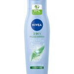 Nivea 2-in-1 Care Express Mild Shampoo and Conditioner (250 ml), Intensive Nourishing Shampoo with Aloe Vera, Hair Shampoo for Care in No Time at