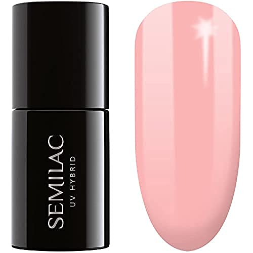 SEMILAC Gel Nail Polish | Long Lasting and Easy to Apply | Perfect for Home and Professional Manicure and Pedicure - 002 Delicate French UV Gel N