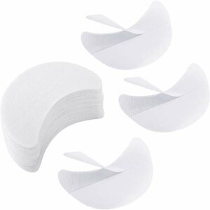 100 Pieces Eyeshadow Shield Eyeshadow Gel Pad Patches Eyeshadow Stencils for Prevent Eyelash Extensions, Tinting and Lip Makeup Residue (100 Piec