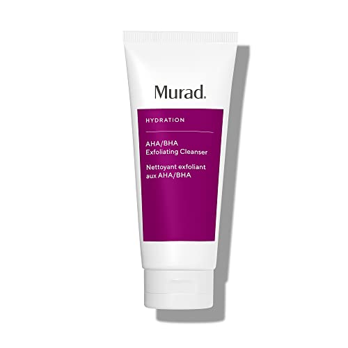 Murad Hydration AHA/BHA Exfoliating Cleanser | Creamy Exfoliating Wash to Smooth, Moisturise & Hydrate Skin | Salicyic, Latic & Glycolic Acids |