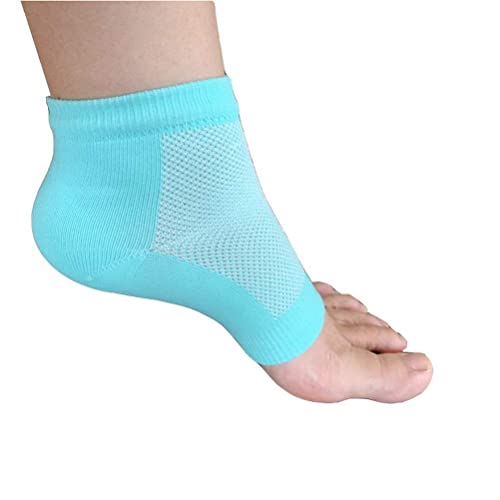 Pengxiaomei Soft Heel Socks,Ventilate Foot Spa Moisturizing Gel Beauty Socks Moisturising Socks for Dry Hard Cracked Skin(Blue)