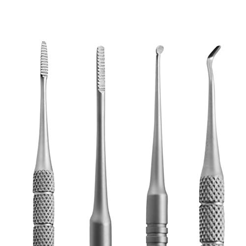 Blacks Files and Probe Podiatry Tools by Blizzard - German Forged - Blacks File Spoon and Swan Neck Probe Chiropodist Kit – Hospital Grade