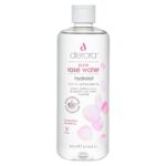 Pure Rose Water by Derora - 100% Pure & Natural Hydrolat Spray | Skincare for Soothing & Hydrating The Skin, Face & Hair | Vegan & Cruelty Free (