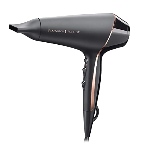 Remington Proluxe Ionic Hair Dryer with Styling Shot and Intelligent OPTIHeat Control Settings, 2400 W, Midnight Edition, AC9140B