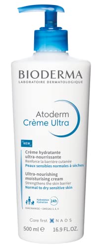 Bioderma Atoderm Cream Ultra Moisturiser - Ultra-Nourishing & Protecting Daily Face Cream & Body Cream, Intense Hydration & Comfort to Re-Build t