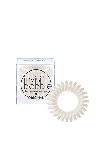 Invisibobble ORIGINAL Hair Ties, Crystal Clear, 3 Pack - Traceless, Strong Hold, Waterproof - Suitable for All Hair Types