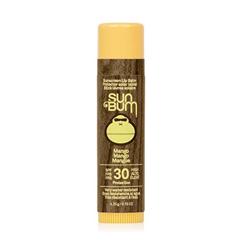 Sun Bum SPF 30 Coconut Sunscreen Lip Balm, Vegan and Cruelty Free Broad Spectrum UVA/UVB Lip Care, Made with Aloe and Vitamin E for Moisturised L