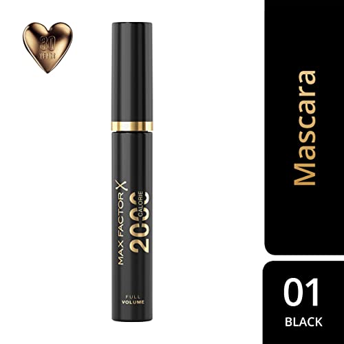 Max Factor 2000 Calorie Dramatic Volume Mascara Black, 9 ml (Pack of 1), Packaging May Vary