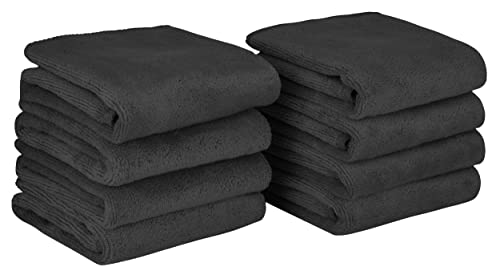 Microfibre Face Cloths Makeup Remover Cloths Face Drying cloths Wash Towels Facial Cleansing Towels Super Soft 30cm x 30cm 8 Pack white