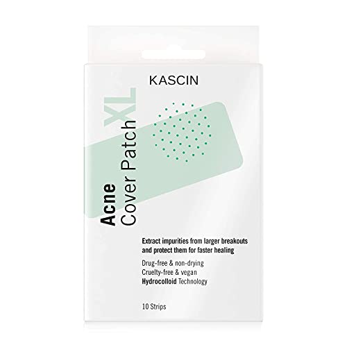 Kascin Nose Patch - Hydrocolloid Nose Pore Strips - Overnight Blackhead Remover Strip- 10 Patches Pore Strips - Made in Korea - Exract Impurities