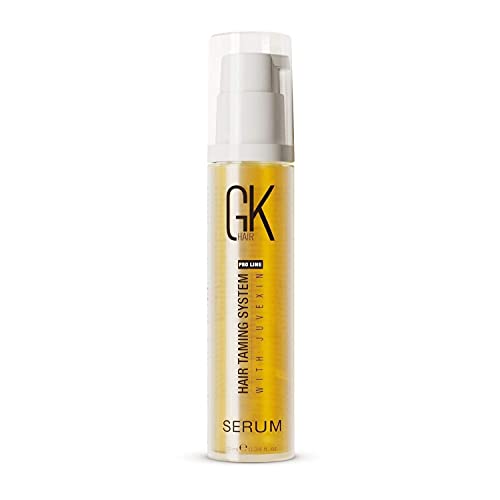 GK HAIR Global Keratin 100% Organic Argan Oil Anti Frizz Hair Serum (0.34 Fl Oz/10ml) Styling Smoothing Strengthening Hydrating & Nourishing Heat