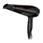 Remington D3198 Ionic Conditioning Hair Dryer for Frizz Free Styling with Diffuser and Concentrator Attachments, 2200 W - Black