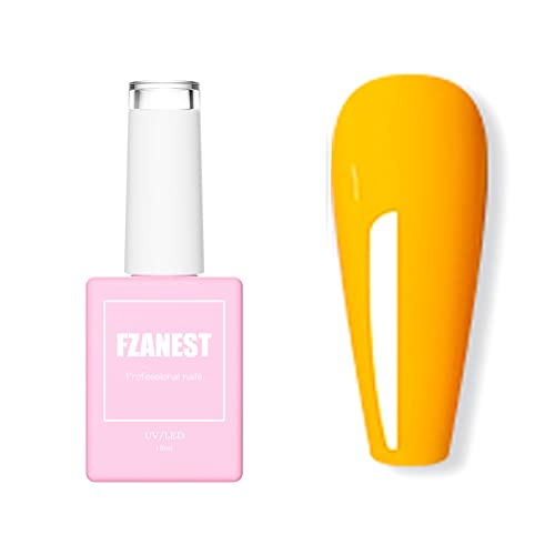 FZANEST Gel Nail Polish Soak Off LED UV Jelly Milky Clear Natural Gel Polish Varnish Nail Art Manicure (Cover Nude)