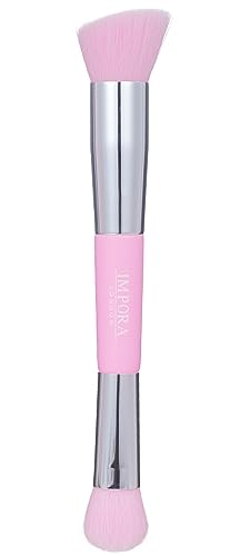 Foundation Makeup Brush - Buffing, Blending, Highlight, Contouring. Contour Brush for use with Cream, Powder, Blush, Liquid Foundation, Concealer