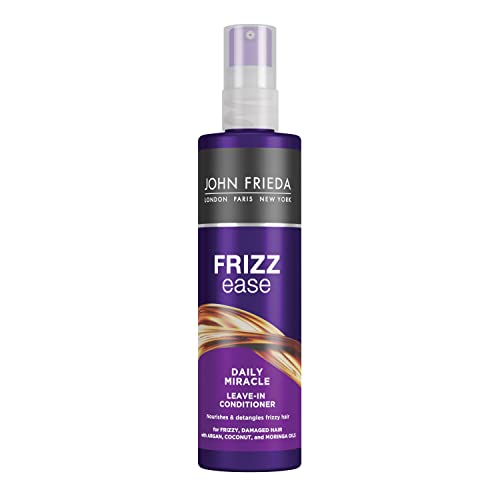 John Frieda Frizz Ease Daily Miracle Leave In Conditioner, Moisturising Conditioner Spray for Frizzy Hair, 200 ml