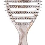 WetBrush Speed Dry Detangler with Heat Resistant Heatflex Bristles and Open Vent Design to Dry Hair Faster, For All Hair Types, Metallic Marble C
