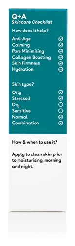 Q+A Zinc PCA Facial Serum. A face serum which minimises pores and enhances cell turnover. 30ml/1fl.oz