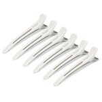 Beayuer Professional Salon Hair Clips 6 Pack Hair Clips for Styling and Sectioning Non Slip Hair Clips With Silicone Band No Trace Hair Clips for