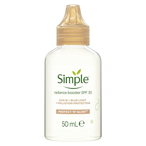 Simple Protect 'N' Glow Radiance Booster SPF 30 naturally preservative free moisturiser for dull & tired skin 50 ml