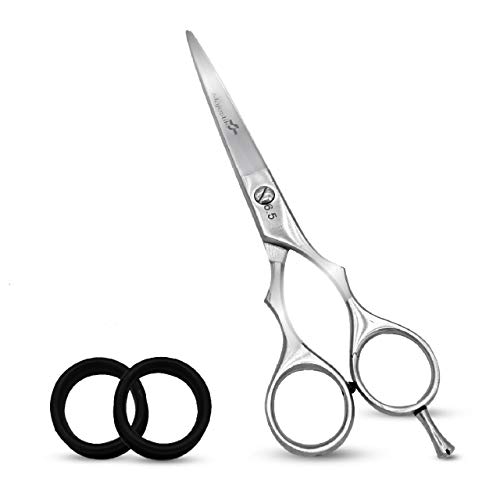 Professional Hair Cutting 6.5" Barber Scissors, Stainless Steel, with Finger rest, Lightweight Razor Edge Salon Standard Haircut Shears - Choice