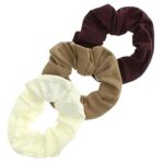 Topkids Accessories Soft Jersey Fabric Hair Scrunchie Scrunchies Soft Scrunchie Bobble Elastic Hair Band Hair Scrunchies For Women, Ladies, Girls
