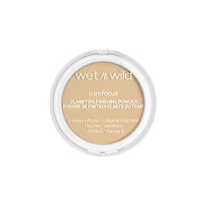 Wet 'n' Wild, Bare Focus, Makeup Clarifying and Finishing Powder, Translucent and Matte for a Flawless Makeup Base, Long-Lasting, with Hyaluronic