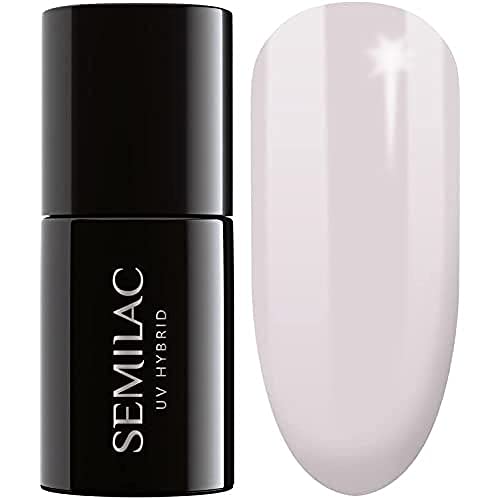 SEMILAC Gel Nail Polish | Long Lasting and Easy to Apply | Perfect for Home and Professional Manicure and Pedicure - 002 Delicate French UV Gel N