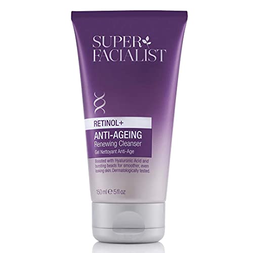 Super Facialist Retinol+ Anti-Ageing Night Cream - Face Cream with Retinol & Hyaluronic Acid for Fine Lines & Wrinkles, Vegan Friendly Anti Agein