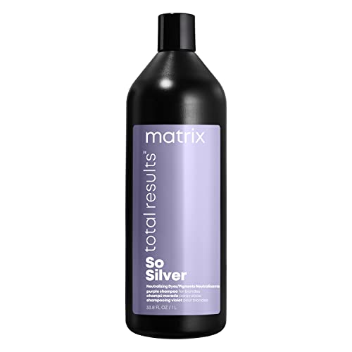 Matrix Hair Shampoo, For Blondes, Greys and Silvers, Tones + Neutralises, Total Results, So Silver