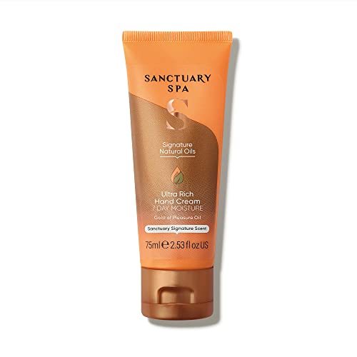 Sanctuary Spa Hand Cream for Very Dry Hard Working Hands, No Mineral Oil, Cruelty Free and Vegan Hand Cream with Shea Butter 75 ml